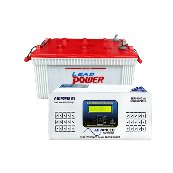 650 va Sinewave IPS Lead power HPD 130 Ah Battery